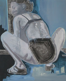 Bruno Perramant, Chiara#12, 2002, oil on canvas, 92 x 73 cm