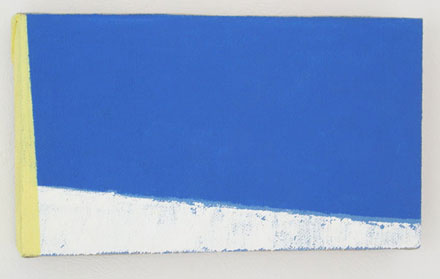 JCJ Vanderheyden,Horizon met geel, 2003, olie op linnen, 17 x 39 cm
