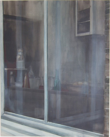 z.t., 2008, diverse materialen op linnen, 200 x 160 cm