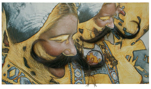 Beno�t Hermans, Imitatio Nietzsche, 2004, diverse materialen, 38 x 63 cm