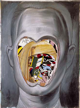 Beno�t Hermans, Der Erfinder der Pop-Art, 2004, diverse materialen, 160 x 120 cm