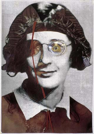 Beno�t Hermans, Simone Weil, 2005, diverse materialen, 29,5 x 21 cm