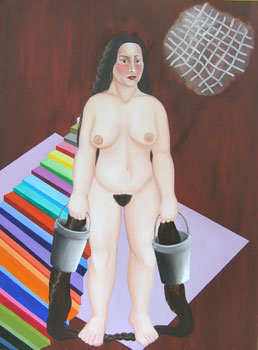 Danielle Lemaire, Dracht, 2005, olieverf op linnen, 80 x 60 cm