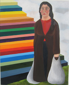 Danielle Lemaire, Geladen II, 2005, olieverf op linnen, 50 x 40 cm