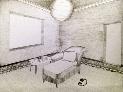 Danielle Lemaire, <i>z.t.</i>, 2006, cont� on paper, 50 x 65 cm