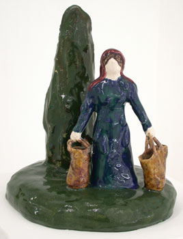 Danielle Lemaire, Geladen I, 2004, keramiek, 20 x 17 x 17,5 cm